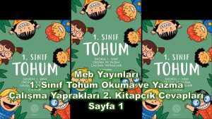 1. Sınıf Tohum Okuma ve Yazma Çalışma Yaprakları 2. Kitapçık Cevapları Meb Yayınları Sayfa 1