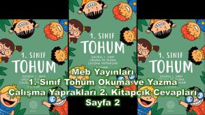 1. Sınıf Tohum Okuma ve Yazma Çalışma Yaprakları 2. Kitapçık Cevapları Meb Yayınları Sayfa 2