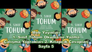 1. Sınıf Tohum Okuma ve Yazma Çalışma Yaprakları 2. Kitapçık Cevapları Meb Yayınları Sayfa 5
