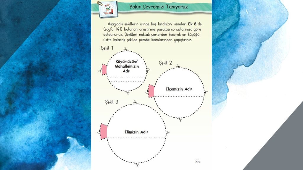 1. Sınıf Hayat Bilgisi Çalışma Kitabı Cevapları Meb Yayınları Sayfa 85