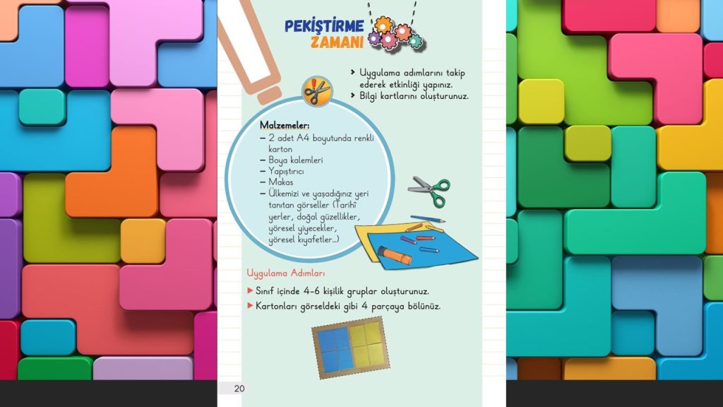 1. Sınıf Hayat Bilgisi Ders Kitabı 2. Kitap Cevapları Meb Yayınları Sayfa 20