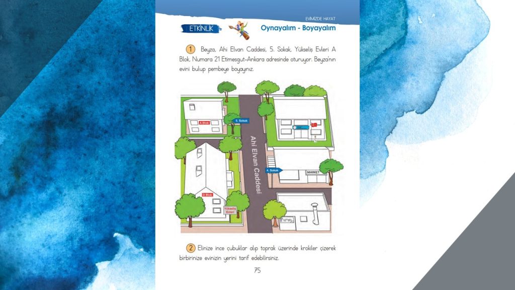1. Sınıf Hayat Bilgisi Ders Kitabı Cevapları İhsan Yayınları Sayfa 75