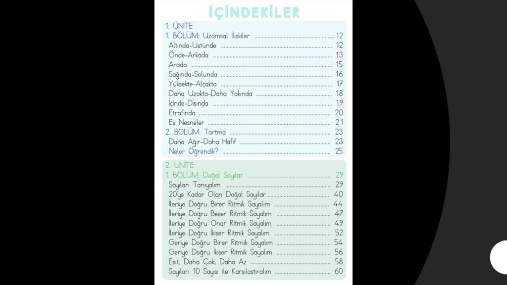 1. Sınıf Matematik Ders Kitabı Cevapları Dizin Yayınları Sayfa 6