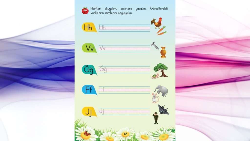 1. Sınıf Tohum Okuma ve Yazma Çalışma Yaprakları 1. Kitapçık Cevapları Meb Yayınları Sayfa 17