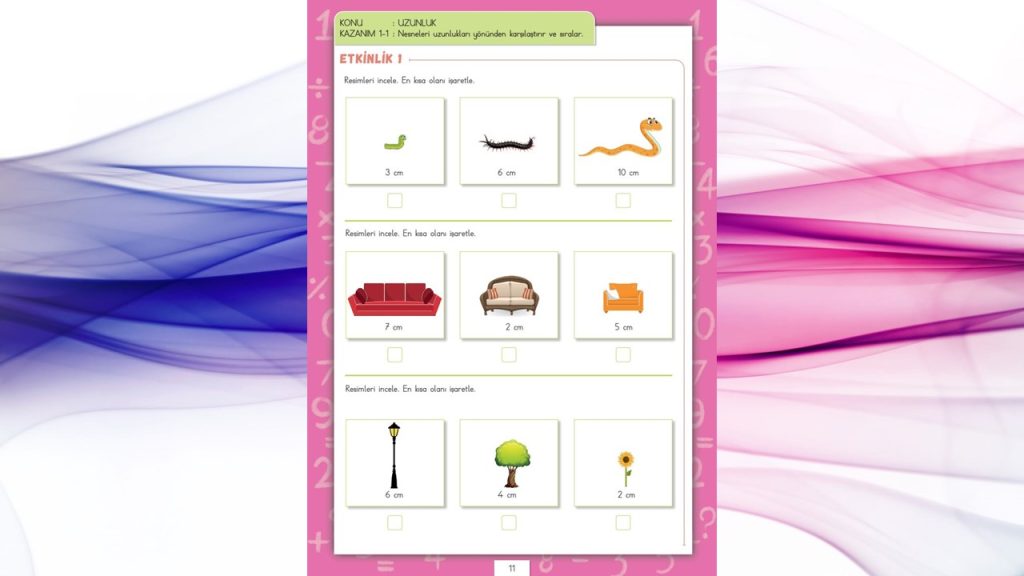 Özel Öğrenciler İçin Uyarlanmış Etkinlikler (UYET) Ölçme 5. Cilt Cevapları Sayfa 11