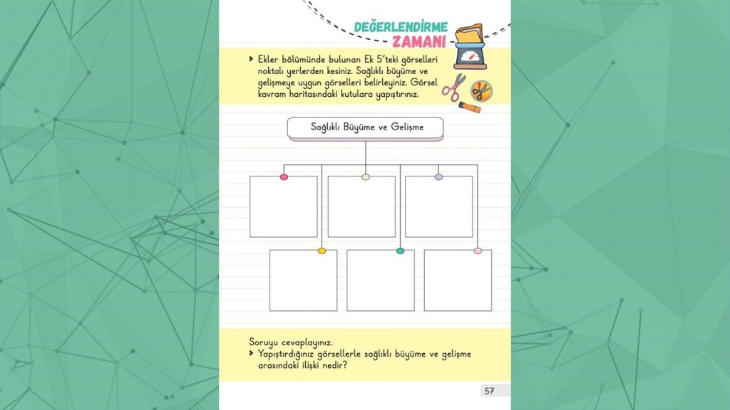 1. Sınıf Hayat Bilgisi Ders Kitabı 1. Kitap Cevapları Meb Yayınları Sayfa 57