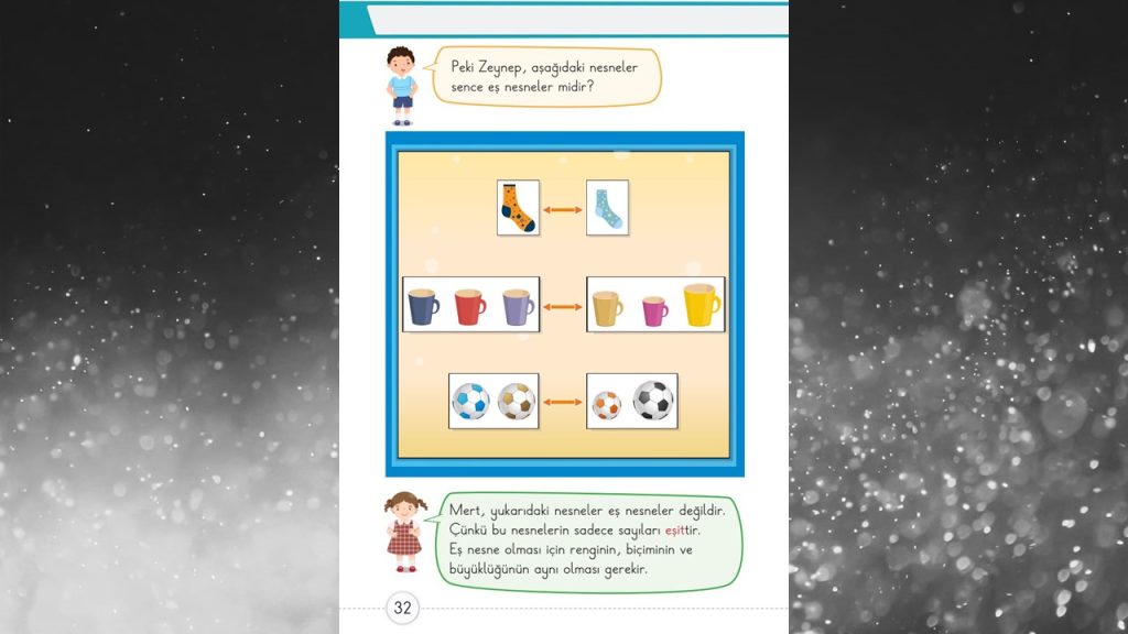 1. Sınıf Matematik Ders Kitabı 1. Kitap Cevapları Meb Yayınları Sayfa 32