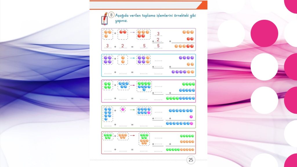 1. Sınıf Matematik Ders Kitabı 2. Kitap Cevapları Meb Yayınları Sayfa 25