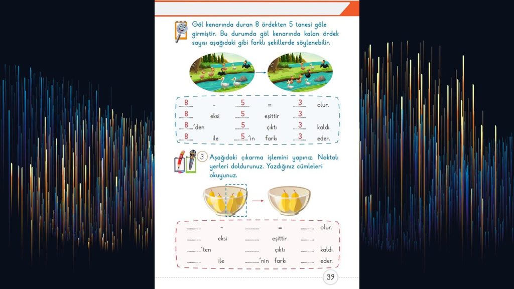 1. Sınıf Matematik Ders Kitabı 2. Kitap Cevapları Meb Yayınları Sayfa 39