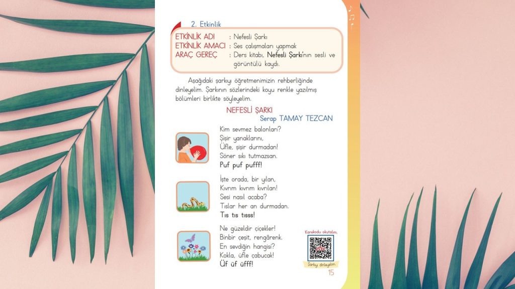 1. Sınıf Müzik Ders Kitabı Cevapları Meb Yayınları Sayfa 15