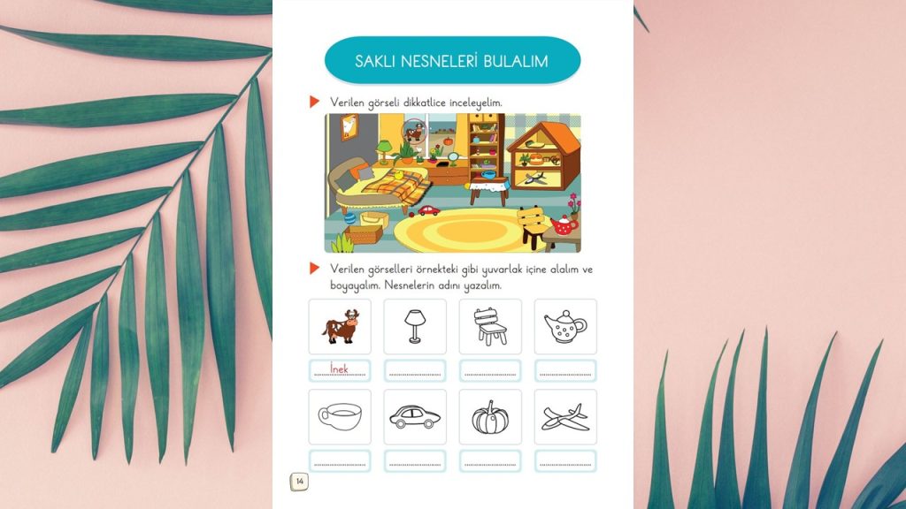 1. Sınıf Türkçe Ders Kitabı 1. Kitap Cevapları Meb Yayınları Sayfa 14