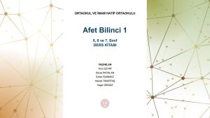 Afet Bilinci 1 Ders Kitabı Cevapları Meb Yayınları Sayfa 1