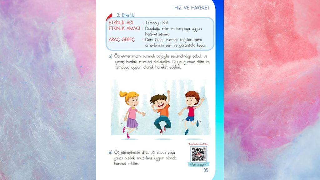 1. Sınıf Müzik Ders Kitabı Cevapları Meb Yayınları Sayfa 35