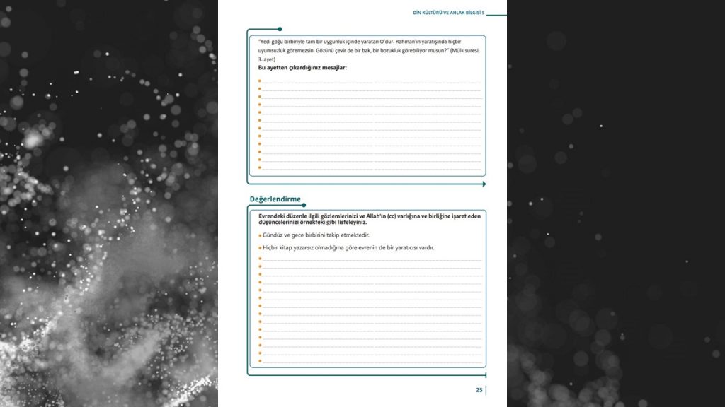5. Sınıf Din Kültürü Etkinlik Kitabı Cevapları Meb Yayınları Sayfa 25