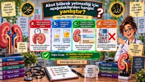 Akut böbrek yetmezliği için aşağıdakilerden hangisi yanlıştır?