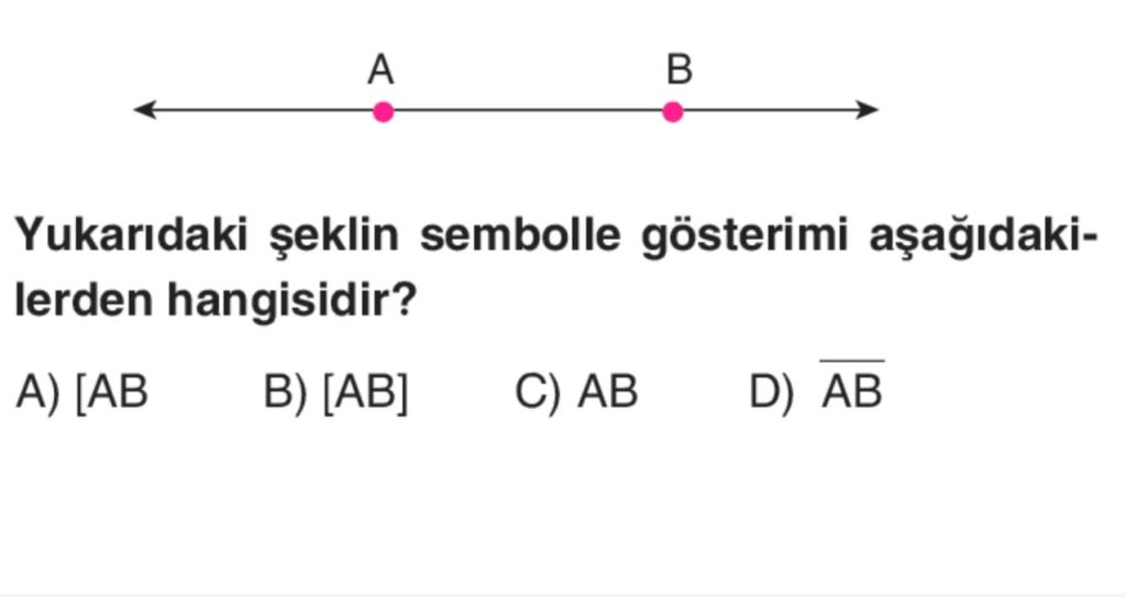 Yukarıdaki şeklin sembolle gösterimi aşağıdakilerden hangisidir?