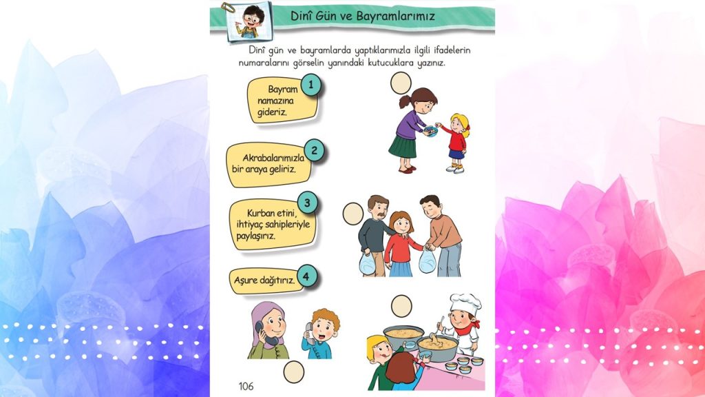 1. Sınıf Hayat Bilgisi Çalışma Kitabı Cevapları Meb Yayınları Sayfa 106