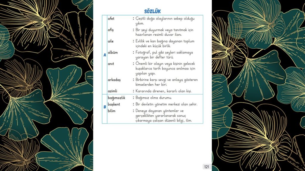 1. Sınıf Hayat Bilgisi Ders Kitabı 2. Kitap Cevapları Meb Yayınları Sayfa 121