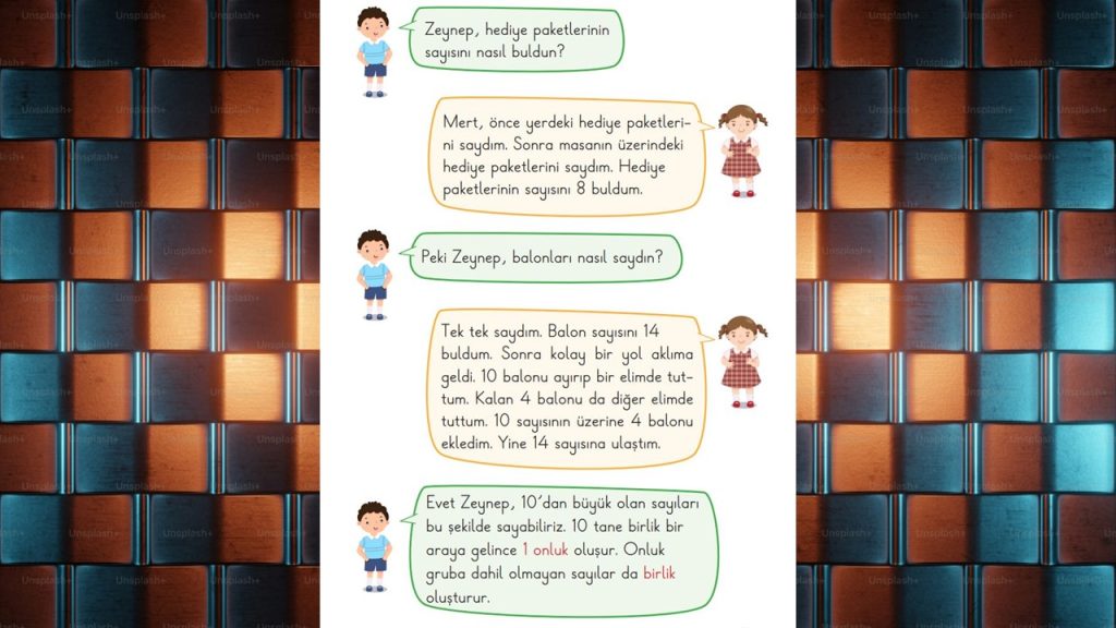 1. Sınıf Matematik Ders Kitabı 1. Kitap Cevapları Meb Yayınları Sayfa 93