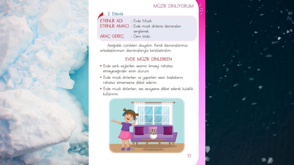 1. Sınıf Müzik Ders Kitabı Cevapları Meb Yayınları Sayfa 51