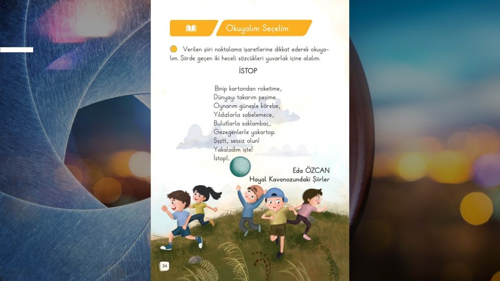 1. Sınıf Türkçe Ders Kitabı 1. Kitap Cevapları Meb Yayınları Sayfa 34