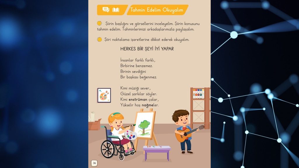1. Sınıf Türkçe Ders Kitabı 1. Kitap Cevapları Meb Yayınları Sayfa 36