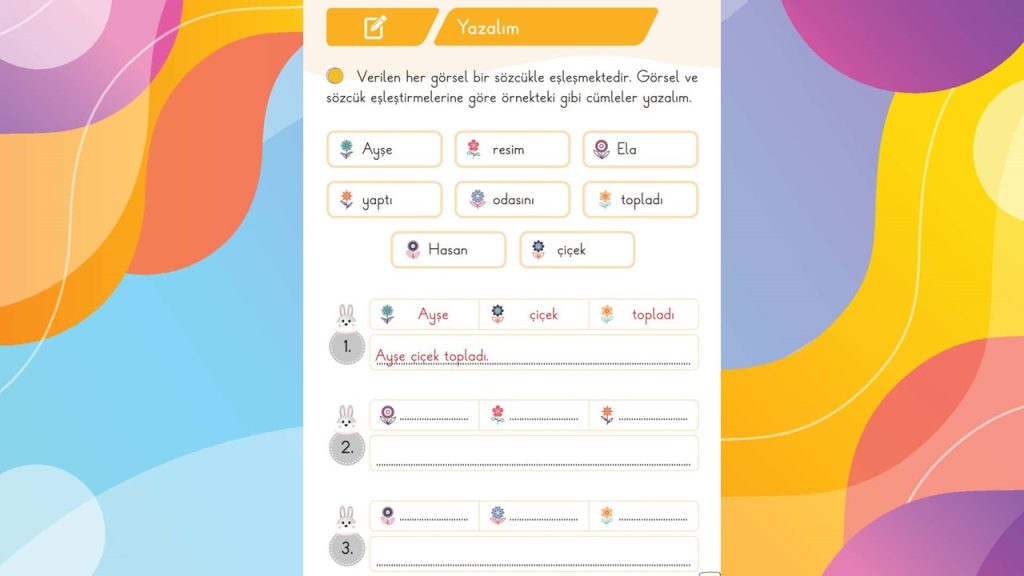 1. Sınıf Türkçe Ders Kitabı 1. Kitap Cevapları Meb Yayınları Sayfa 43