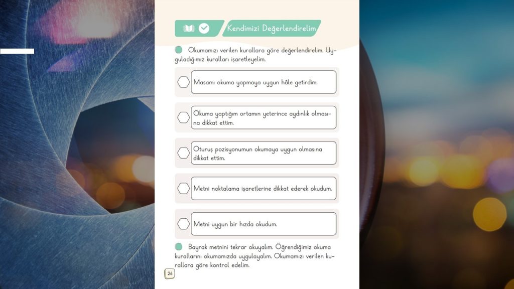 1. Sınıf Türkçe Ders Kitabı 2. Kitap Cevapları Meb Yayınları Sayfa 26