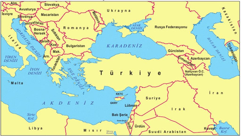 Hem kara hem de denizden sınır komşularımız olan devletler hangileridir?