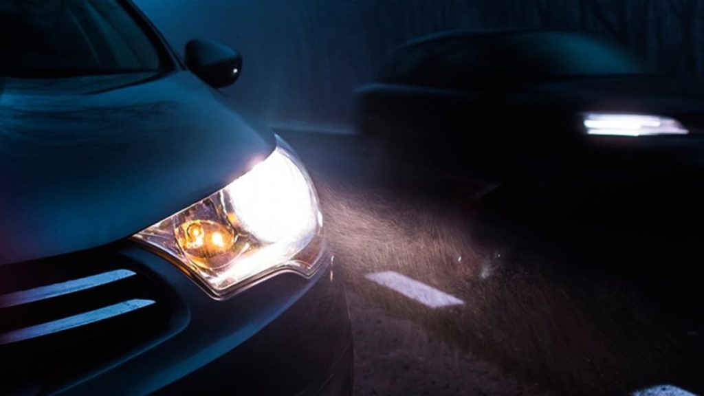 If it’s getting dark, or it starts raining, which lights should you use?