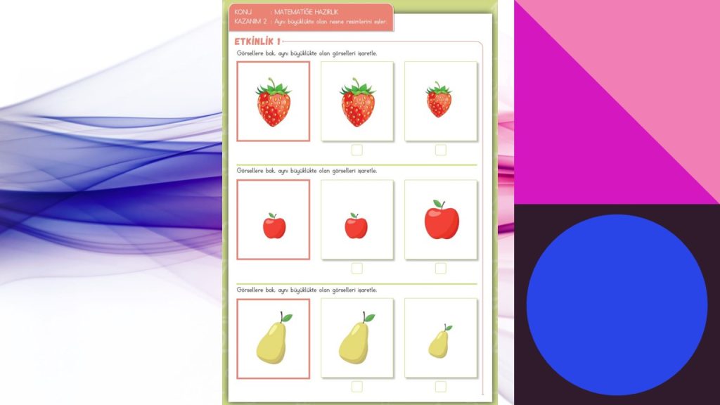 Özel Öğrenciler İçin Uyarlanmış Etkinlikler (UYET) Matematiğe Hazırlık 1. Cilt Cevapları Sayfa 17