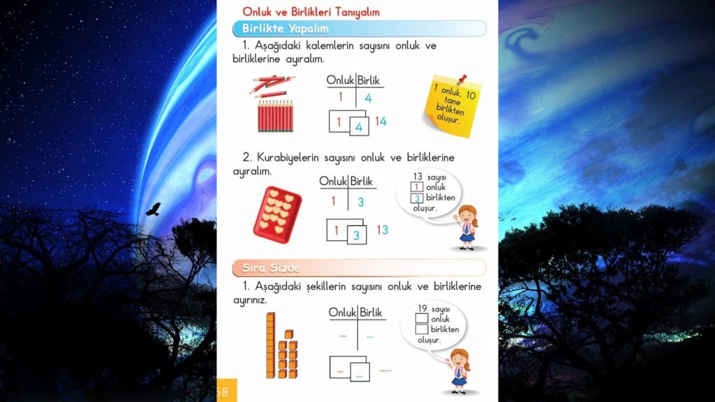 1. Sınıf Matematik Ders Kitabı Cevapları Meb Yayınları Sayfa 58