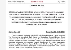 Bolu Kartalkaya’daki Yangın Faciası: Meclis Araştırma Komisyonu Kuruldu