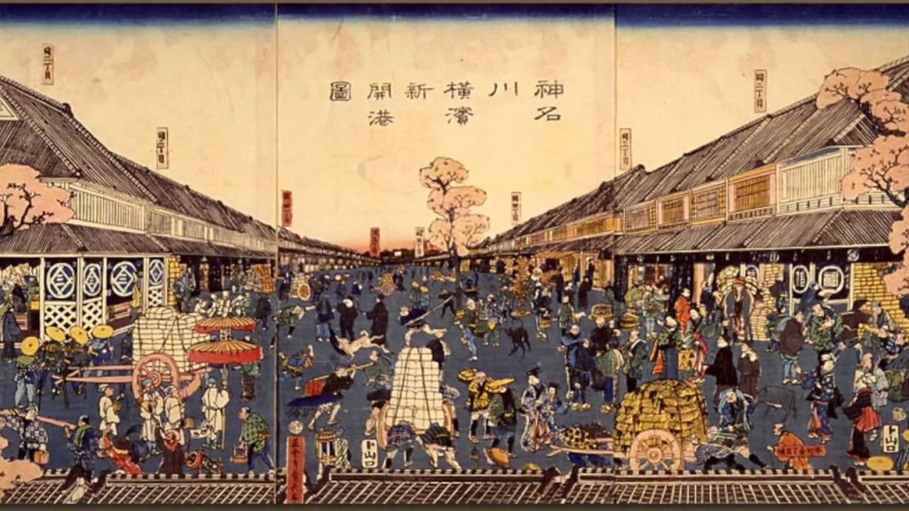 In feudal Japan, the za were any _____ the mercantile or craft associations that flourished _____ 1100 and 1590.