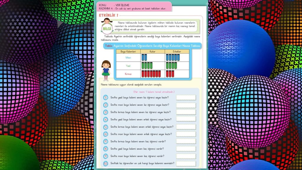 Özel Öğrenciler İçin Uyarlanmış Etkinlikler (UYET) Veri İşleme 6. Cilt Cevapları Sayfa 30