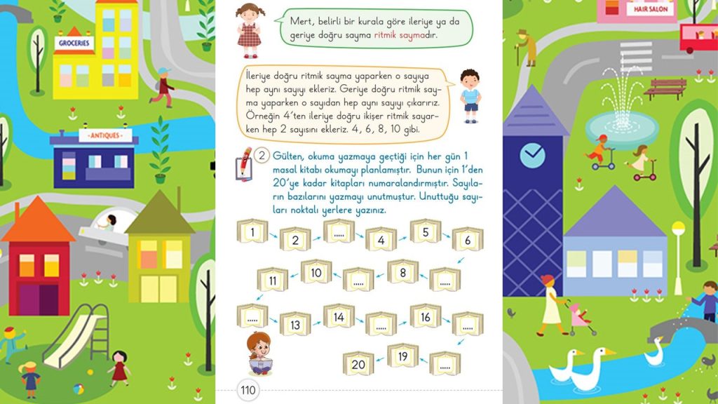 1. Sınıf Matematik Ders Kitabı 1. Kitap Cevapları Meb Yayınları Sayfa 110
