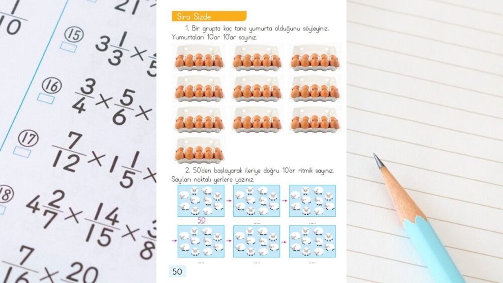 1. Sınıf Matematik Ders Kitabı Cevapları Dizin Yayınları Sayfa 50