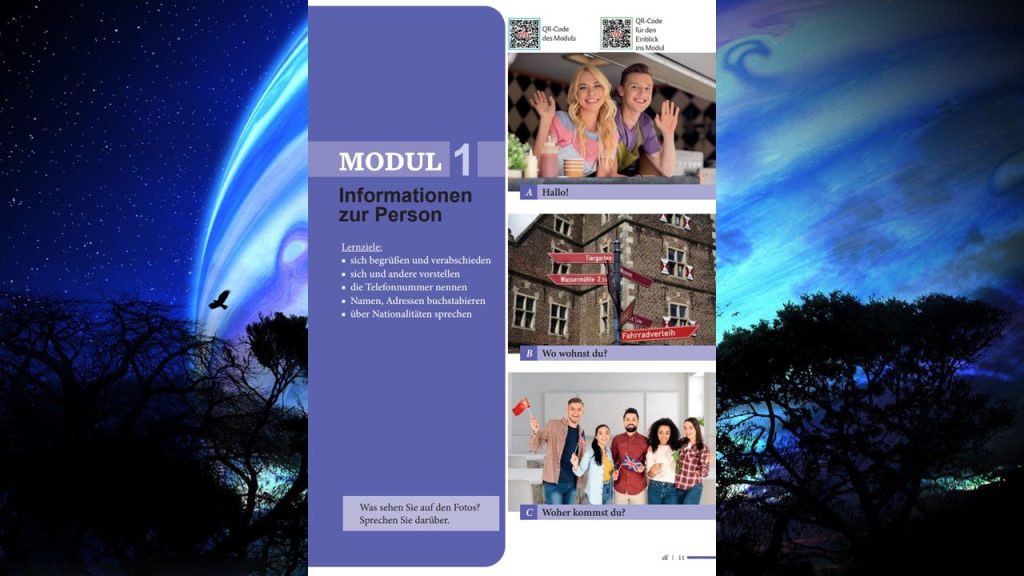 11. Sınıf Almanca A1.1 Ders Kitabı Cevapları Meb Yayınları Sayfa 11