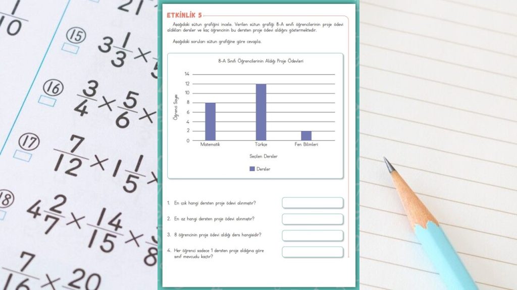 Özel Öğrenciler İçin Uyarlanmış Etkinlikler (UYET) Veri İşleme 6. Cilt Cevapları Sayfa 44