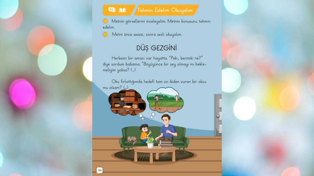 1. Sınıf Türkçe Ders Kitabı 1. Kitap Cevapları Meb Yayınları Sayfa 46