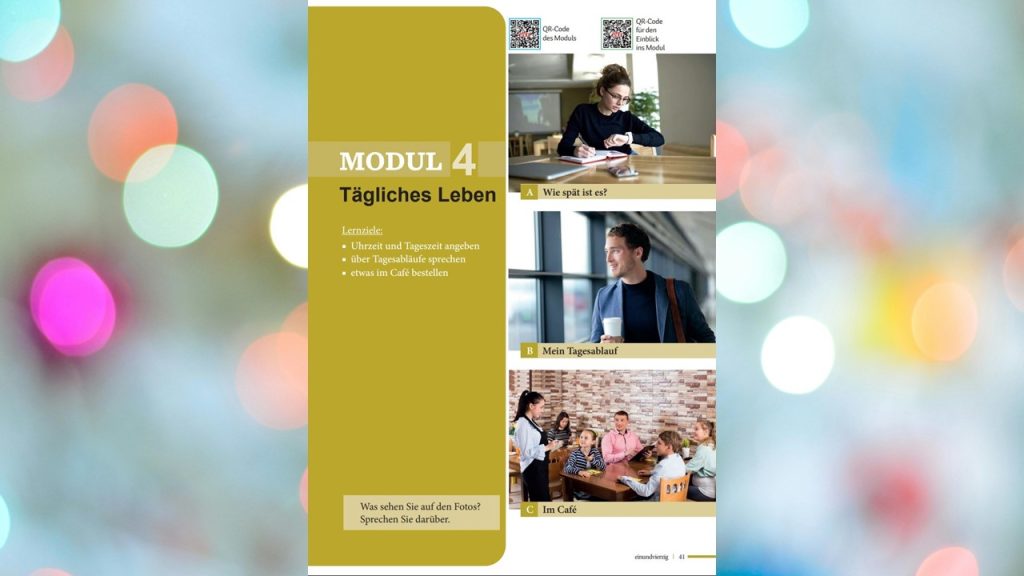 11. Sınıf Almanca A1.1 Ders Kitabı Cevapları Meb Yayınları Sayfa 41