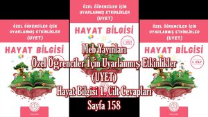 Özel Öğrenciler İçin Uyarlanmış Etkinlikler (UYET) Hayat Bilgisi 1. Cilt Cevapları Meb Yayınları Sayfa 158