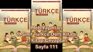 1. Sınıf Türkçe Ders Kitabı 2. Kitap Cevapları Meb Yayınları Sayfa 111