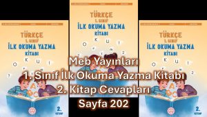 1. Sınıf Türkçe İlk Okuma Yazma Kitabı 2. Kitap Cevapları Meb Yayınları Sayfa 202