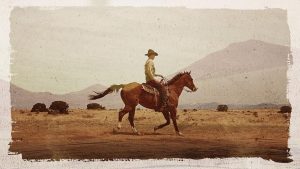 Bir kovboy günümüzde bir iş görüşmesine gitseydi _____ yanına alamazdı.