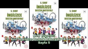 5. Sınıf İngilizce Destek Materyali 1A Cevapları Meb Yayınları Sayfa 5