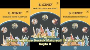 5. Sınıf İngilizce Destek Materyali 1B Cevapları Meb Yayınları Sayfa 8