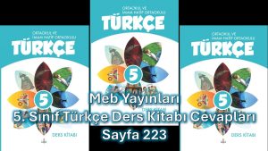 5. Sınıf Türkçe Ders Kitabı Cevapları Meb Yayınları Sayfa 223