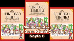 Adiğece (1. Modül) Ders Kitabı Cevapları Meb Yayınları Sayfa 6