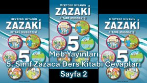 5. Sınıf Zazaca Ders Kitabı Cevapları Meb Yayınları Sayfa 2